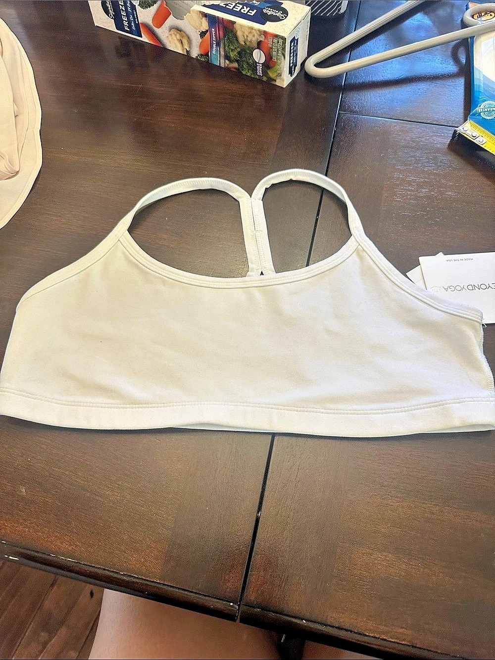 Beyond Yoga Style SD825 Sports Bra in White XL NWT